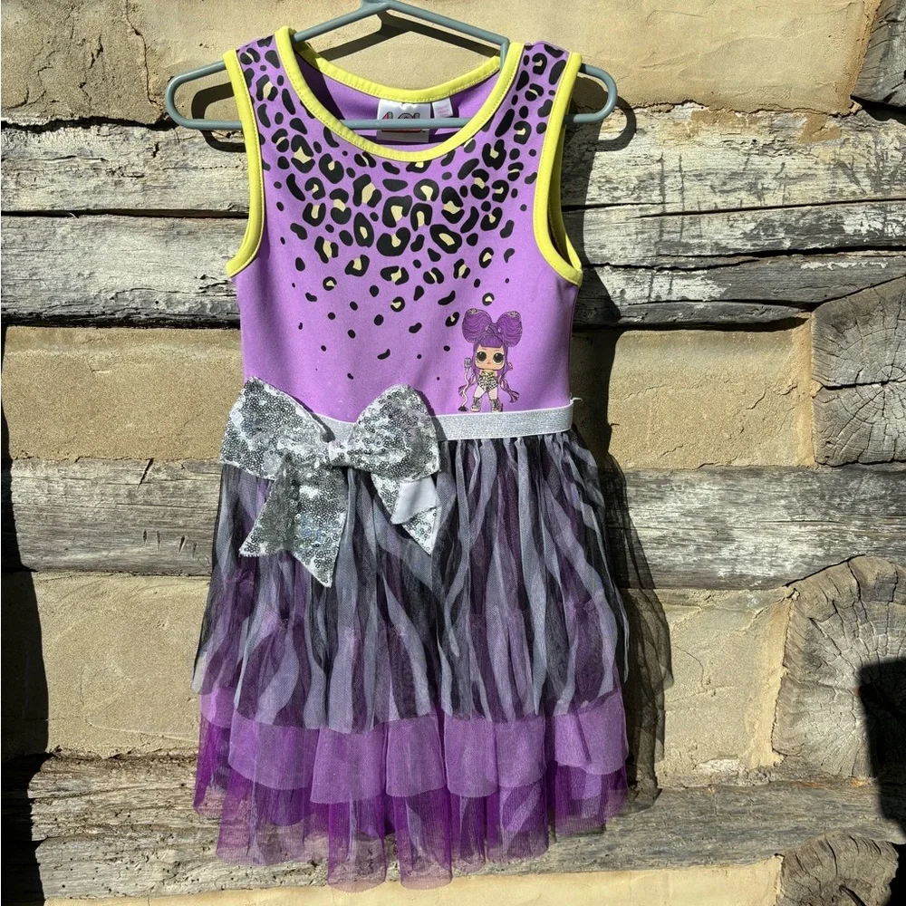 Princess Costume by LOL Suprise Purple and Silver Dress Size 6 (Child)